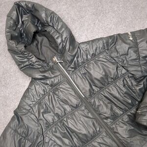 Columbia Sportswear Hooded Puffer Jacket Size L 14 16 Black Lightweight Winter‎